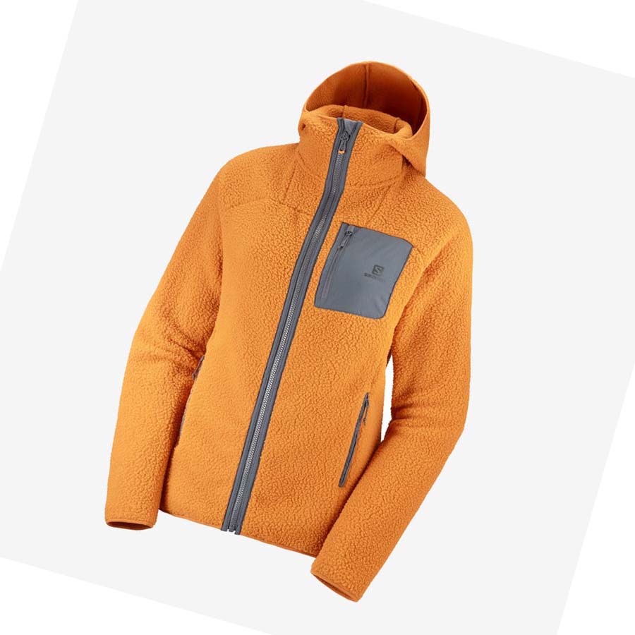 Sudadera Con Capucha Salomon OUTLINE WARM TEDDY Mujer Naranjas | MX 2501RVD